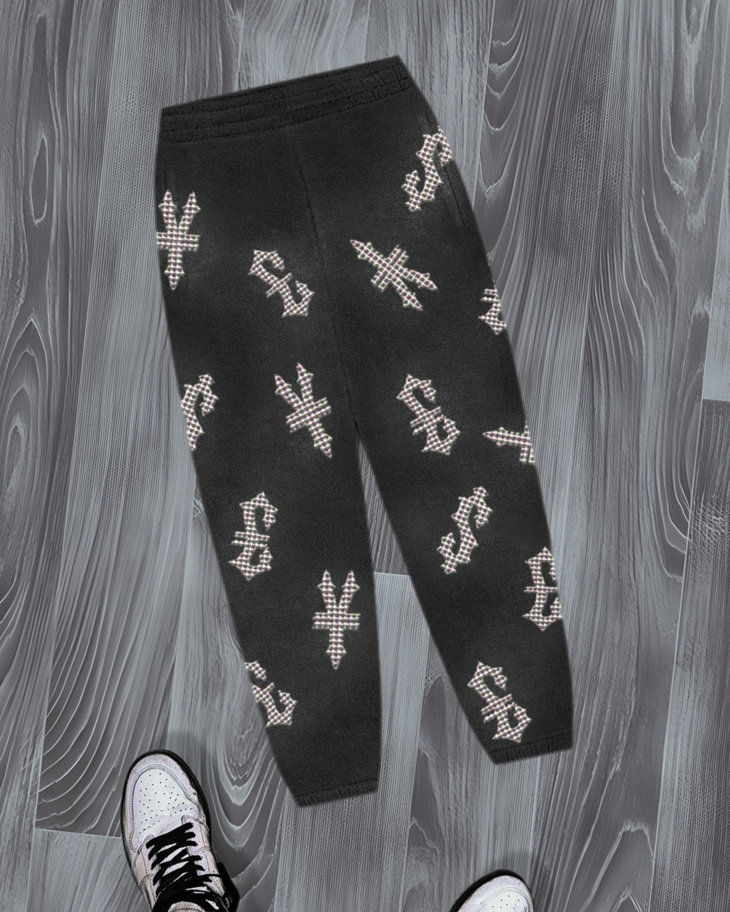 Black Star-Studded Millionaire Sweats