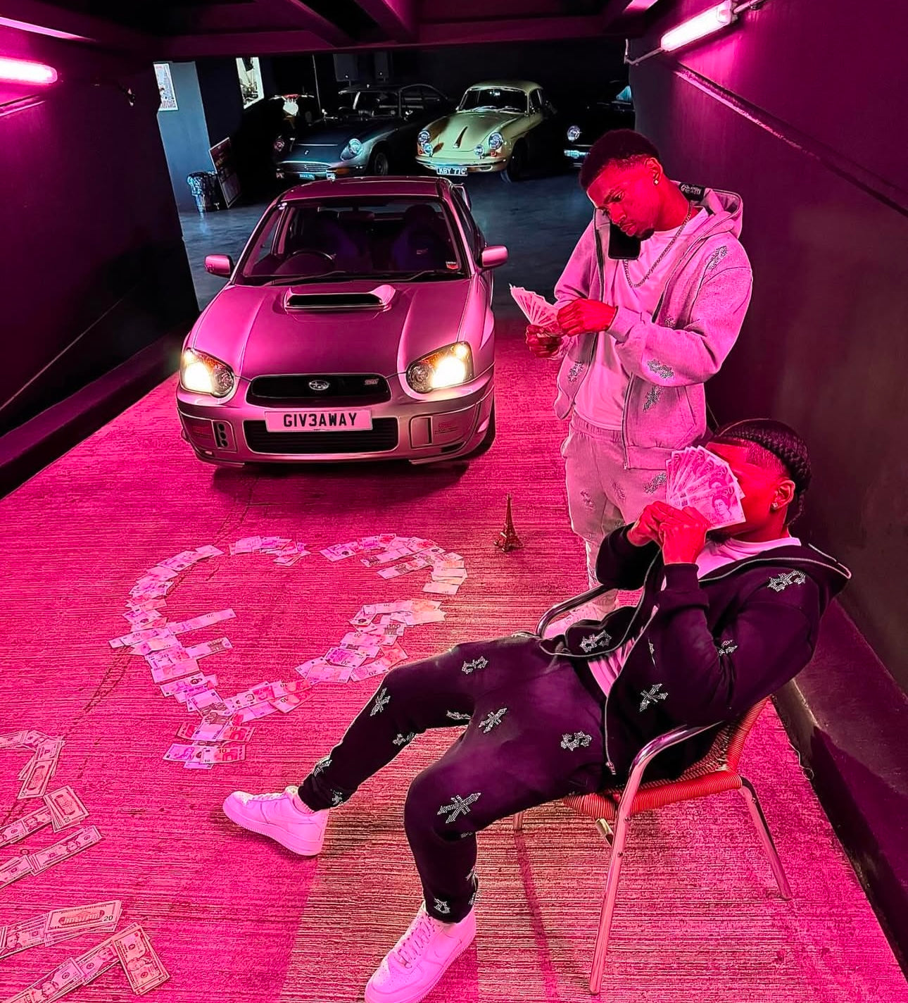 Black Star-Studded Millionaire Full Zip