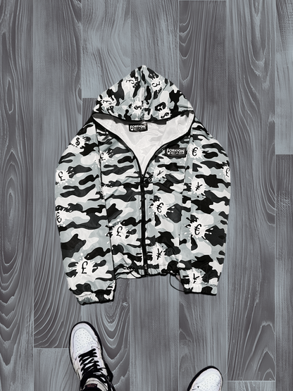 Grey Cash Splash Full Zip