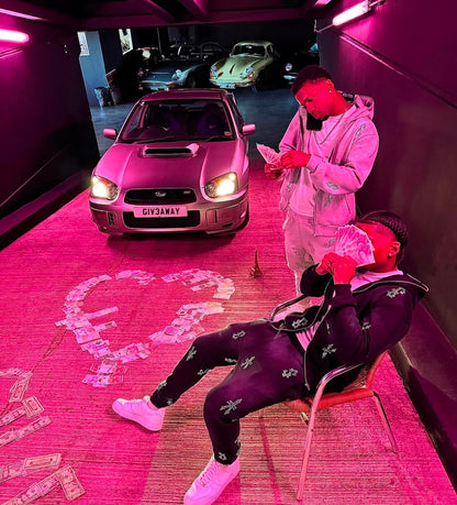 Black Star-Studded Millionaire Full Zip